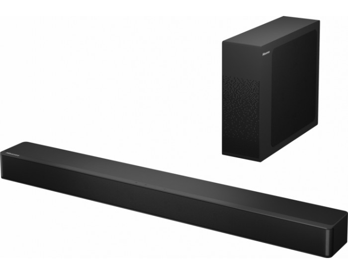 Аудио система Hisense HS2100 2.1 Ch 240W Sound Bar with Wireless Subwoofer - DTS Virtual X, Dolby Audio, 6 EQ Modes, HDMI ARC, Bluetooth 5.3 Аудио система Hisense HS2100 2.1 Ch 240W Sound Bar with Wireless Subwoofer - DTS Virtual X, Dolby Audio, 6 EQ Modes, HDMI ARC, Bluetooth 5.3