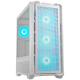 COUGAR Case MX600 RGB White, Full Tower, Mini ITX/Micro ATX / ATX / CEB / E-ATX, Type-C, USB 3.0 x 2, USB 2.0 x 1,4 Pole Headset Audio Jack, RGB Button, 120mm ARGB fan, Tempered glass, 235 x 515 x 478 (mm) COUGAR Case MX600 RGB White, Full Tower, Mini ITX/Micro ATX / ATX / CEB / E-ATX, Type-C, USB 3.0 x 2, USB 2.0 x 1,4 Pole Headset Audio Jack, RGB Button, 120mm ARGB fan, Tempered glass, 235 x 515 x 478 (mm)