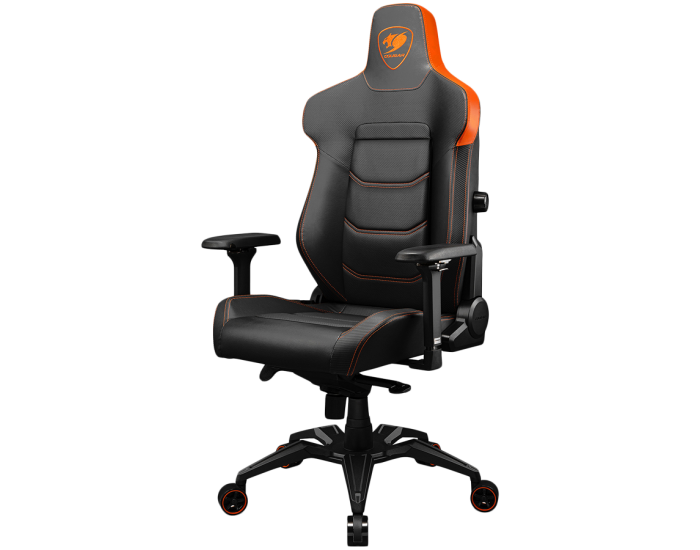 COUGAR Armor EVO, Gaming Chair, Integrated 4-way lumbar support, Magnetic neck pillow memory foam, Breathable PVC leather, Full steel frame for sturdy support, 4D adjustable armrest, 5-star base and extra-size wheels, Support up to 160kg COUGAR Armor EVO, Gaming Chair, Integrated 4-way lumbar support, Magnetic neck pillow memory foam, Breathable PVC leather, Full steel frame for sturdy support, 4D adjustable armrest, 5-star base and extra-size wheels, Support up to 160kg