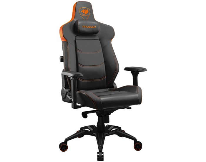 COUGAR Armor EVO, Gaming Chair, Integrated 4-way lumbar support, Magnetic neck pillow memory foam, Breathable PVC leather, Full steel frame for sturdy support, 4D adjustable armrest, 5-star base and extra-size wheels, Support up to 160kg COUGAR Armor EVO, Gaming Chair, Integrated 4-way lumbar support, Magnetic neck pillow memory foam, Breathable PVC leather, Full steel frame for sturdy support, 4D adjustable armrest, 5-star base and extra-size wheels, Support up to 160kg