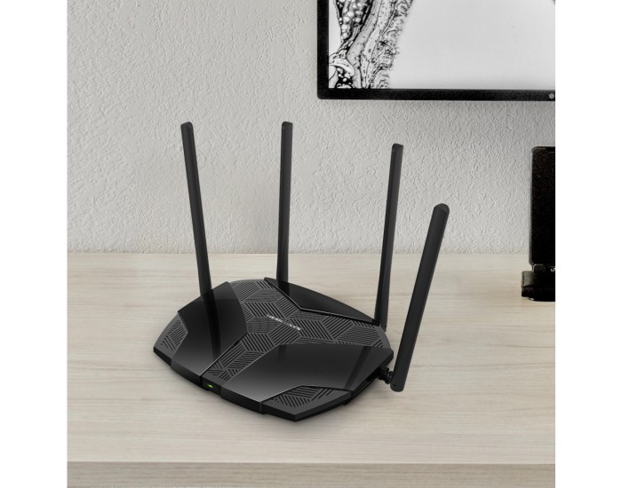 2-лентов Gigabit WiFi 6 рутер Mercusys MR70X AX1800