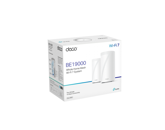 Безжична Wi-fi 7 Mesh система TP-Link Deco BE85(2-pack) BE19000