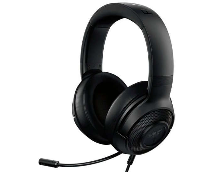 Геймърски слушалки Razer Kraken X Lite с микрофон (за PC, PS4, Xbox One) - черни