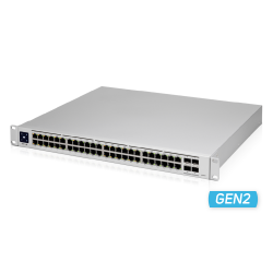 48-портов гигабитен комутатор Ubiquiti USW-Pro-48-POE Gen2 - Ubiquiti