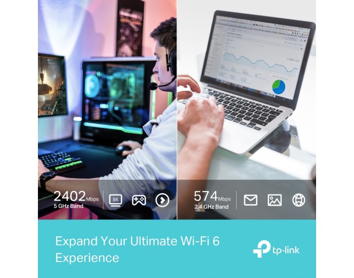 Безжичен USB 2-лентов адаптер TP-Link Archer TX50UH AX3000