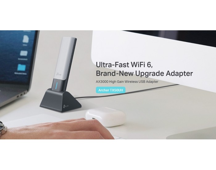 Безжичен USB 2-лентов адаптер TP-Link Archer TX50UH AX3000