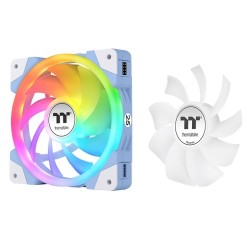 Вентилатор Thermaltake SWAFAN EX14 ARGB PC Cooling Fan TT Premium Edition 3 Fan Pack Hydrangea Blue ( 25th Anniversary Edition ) - Аксесоари, Кутии, Вентилатори