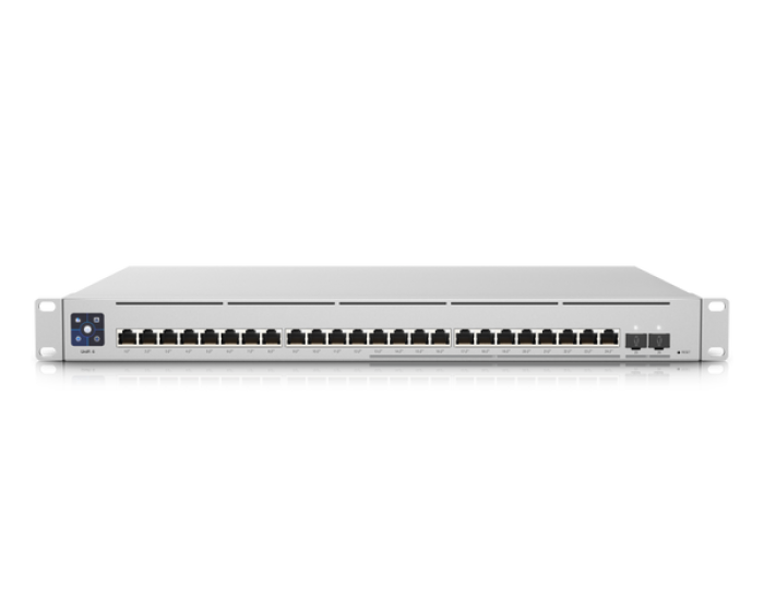 Комутатор Ubiquiti Enterprise 24 PoE с 2.5Gbps и SFP+ порта