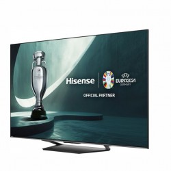 Телевизор Hisense 55" U7NQ, 4K Ultra HD 3840x2160, ULED, FALD, Quantum Dot, 144Hz, IPS, HDR 10+, HLG, Dolby Vision IQ, Dolby Atmos, Smart TV, WiFi 5GHz, WiFi Direct, BT, Anyview Cast, 4xHDMI, 2xUSB, LAN, CI+, DVB-T2/C/S2, Black - Офис техника