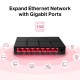 8-портов настолен комутатор Mercusys MS108G 10/100/1000 Mbps