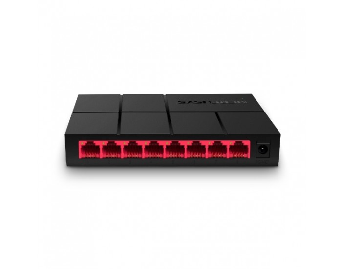 8-портов настолен комутатор Mercusys MS108G 10/100/1000 Mbps