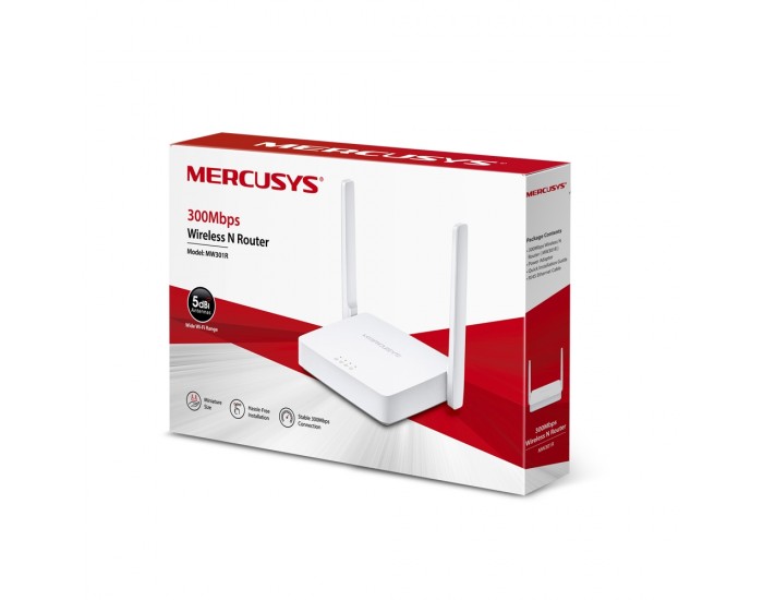 Безжичен рутер Mercusys MW301R 300 Mbps