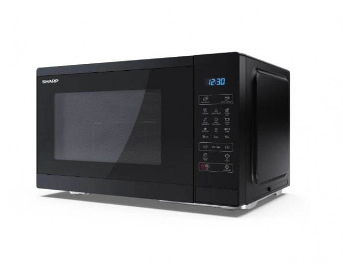 Микровълнова печка Sharp YC-MG252AE-B, Fully Digital, Built-in microwave grill, Grill Power: 1000W, steel/painted grey, 25l, 900 W, Housing Material Microwave-Steel, LED Display Blue, Timer & Clock function, Child lock, Defrost, Cabinet Colour: Black Микровълнова печка Sharp YC-MG252AE-B, Fully Digital, Built-in microwave grill, Grill Power: 1000W, steel/painted grey, 25l, 900 W, Housing Material Microwave-Steel, LED Display Blue, Timer & Clock function, Child lock, Defrost, Cabinet Colour: Black