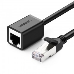 Мрежов кабел Ugreen 11282 RJ45 мъжки/женски Cat 6 UTP 3м - черен - Офис