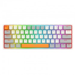 Механична RGB геймърска клавиатура Redragon Akali K642WGO-RGB - сива - Офис