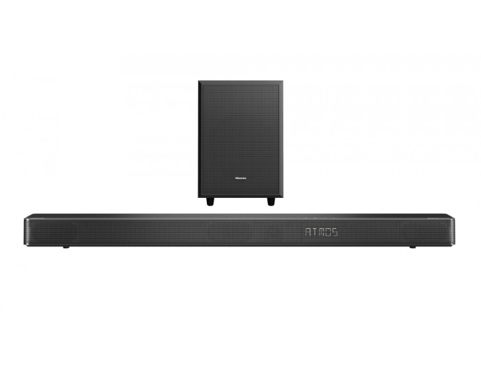 Аудио система Hisense AX3125H 3.1.2Ch Sound Bar with Wireless Subwoofer, 440W, Dolby Atmos, Bluetooth 5.3, 4K HDMI Pass Through, DTS:X, HDMI/AUX/ARC/Optical/USB, 7 EQ Modes