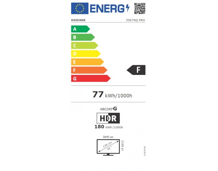 Телевизор Hisense 55" E7NQ Pro, 4K Ultra HD 3840x2160, QLED, Quantum Dot, 144Hz, HDR 10+ adaptive, HLG, Dolby Vision, DTS Virtual X, Smart TV, WiFi 5GHz, WiFi Direct, BT, Anyview Cast, 3xHDMI, 2xUSB, LAN, CI+, DVB-T2/C/S2, Black Телевизор Hisense 55" E7NQ Pro, 4K Ultra HD 3840x2160, QLED, Quantum Dot, 144Hz, HDR 10+ adaptive, HLG, Dolby Vision, DTS Virtual X, Smart TV, WiFi 5GHz, WiFi Direct, BT, Anyview Cast, 3xHDMI, 2xUSB, LAN, CI+, DVB-T2/C/S2, Black