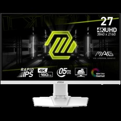 MSI MAG 274URFW Gaming Monitor, 27" 160Hz, 4K UHD (3840x2160) 16:9, Rapid IPS Anti-glare, 0.5ms, 400nits, 1000:1, 178°/178°, FreeSync Premium, Adjustable Stand, 1x DP, 2x HDMI, 1x Type-C, 3Y Warranty - Монитори