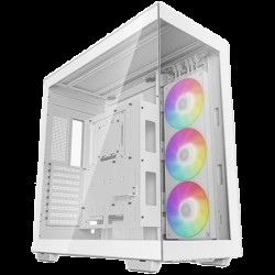 DeepCool CH780 WH, Mid Tower, Mini-ITX/Micro-ATX/ATX/E-ATX, 4xUSB3.0, 1xAudio, 1x Type C Gen 2, 1x420mm Pre-Installed ARGB Fan, Tempered Glass, Mesh Panel, White, R-CH780-WHADE41-G-1 - Аксесоари, Кутии, Вентилатори
