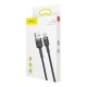 Кабел Baseus Cafule USB-A към USB-C, 2м, черен