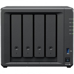 Synology DS423+, Tower, 4-Bays 3.5'' SATA HDD/SSD, 2 x M.2 2280 NVMe SSD, CPU Intel Celeron J4125 4-core (4-thread) 2.0 GHz, max. boost up to 2.7 GHz, 2 GB DDR4 ECC SODIMM, 2 x 1GbE RJ-45, 2 X USB 3.2, 1.51 kg, 3y - Сървъри и Сторидж системи