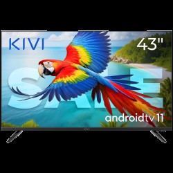 43", UHD, Android TV 11, White, 1920x1080, 60 Hz, AV1, Sound 2x12W, 53 kWh/1000h, Energy G, WiFi5G, BT5.1, 3xHDMI, 2xUSB, 24 months - Телевизори, Проектори, Дисплеи