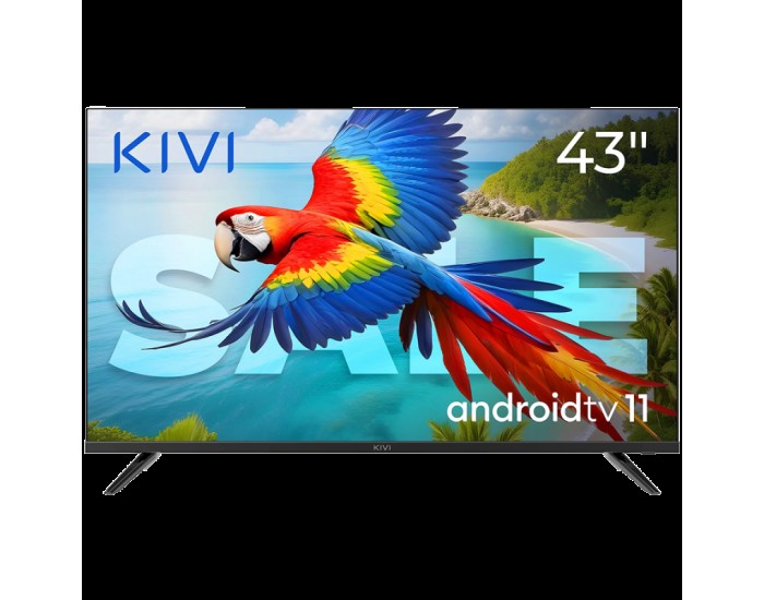 43", UHD, Android TV 11, White, 1920x1080, 60 Hz, AV1, Sound 2x12W, 53 kWh/1000h, Energy G, WiFi5G, BT5.1, 3xHDMI, 2xUSB, 24 months 43", UHD, Android TV 11, White, 1920x1080, 60 Hz, AV1, Sound 2x12W, 53 kWh/1000h, Energy G, WiFi5G, BT5.1, 3xHDMI, 2xUSB, 24 months