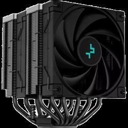 DeepCool AK620 Zero Dark, CPU Air Cooler, 1x120mm FK120 PWM FDB Fan, ARGB, 6 Heatpipes, Fluid Dynamic Bearing, LGA2066/2011-v3/2011/1700/1200/1151/1150/1155, AMD AM5/AM4, 3Y, R-AK620-BKNNMT-G-1 - Аксесоари, Кутии, Вентилатори