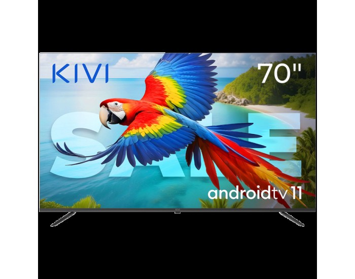 70", UHD, Android TV 11, Black, 60 Hz, AV1, Sound 2x12W, 115 kWh/1000h, Energy F, WiFi5G, BT5.1, 4xHDMI, 2xUSB, Blue Remote, 24 months 70", UHD, Android TV 11, Black, 60 Hz, AV1, Sound 2x12W, 115 kWh/1000h, Energy F, WiFi5G, BT5.1, 4xHDMI, 2xUSB, Blue Remote, 24 months