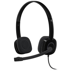 LOGITECH H151 Wired Stereo Headset - BLACK - 3.5 MM - Слушалки, Микрофони и Уеб Камери