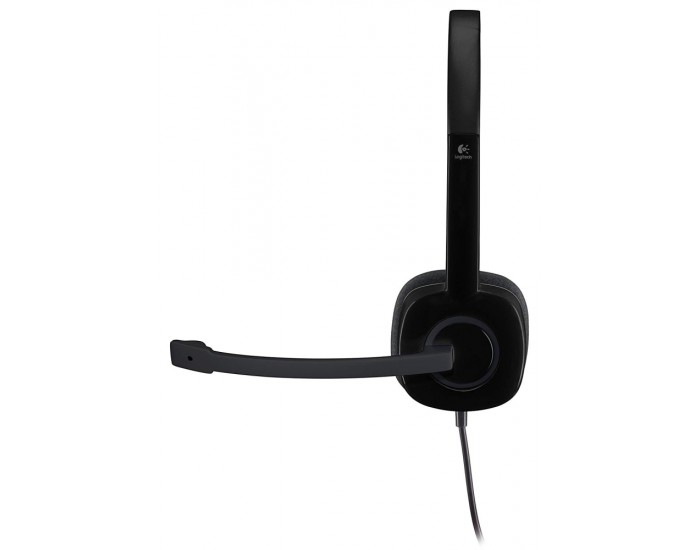 LOGITECH H151 Wired Stereo Headset - BLACK - 3.5 MM
