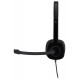 LOGITECH H151 Wired Stereo Headset - BLACK - 3.5 MM