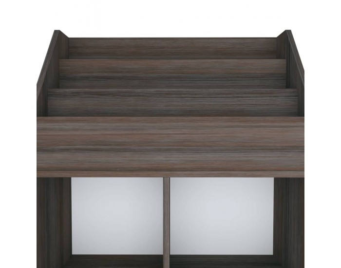 Sonata H Рафт детски книги сив сонома дъб 71x30x114 см инженерно дърво