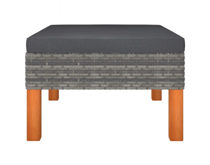 Sonata H Градински лаундж комплект, 3 части, полиратан и евкалипт масив