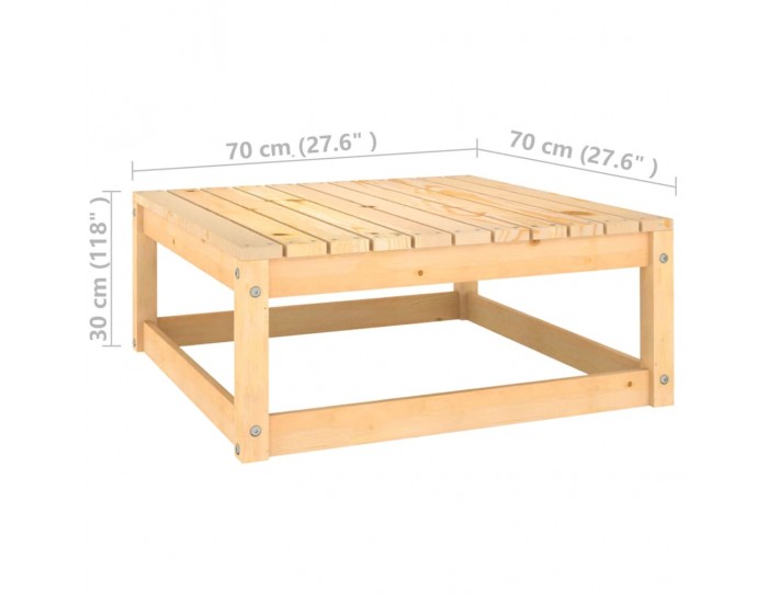 Sonata H Градински лаундж комплект, 2 части, с възглавници, бор масив