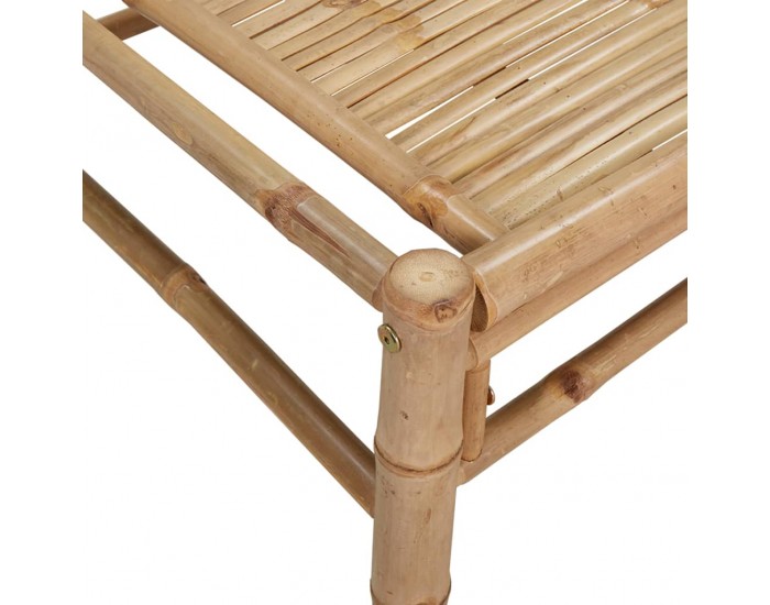 Sonata H Градински лаундж комплект тъмносиви възглавници 2 части бамбук