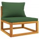 Sonata H Градински комплект дивани с възглавници от 2 части акация масив