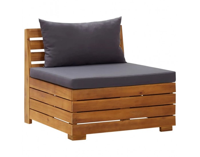 Sonata H 2-местен градински диван с възглавници, акация масив