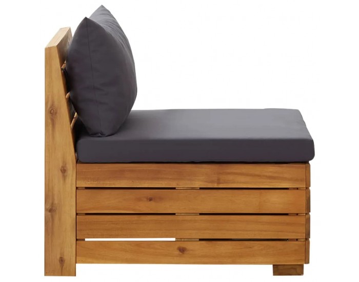 Sonata H 2-местен градински диван с възглавници, акация масив