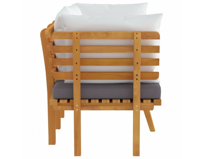 Sonata H 2-местен градински диван с възглавници, акация масив