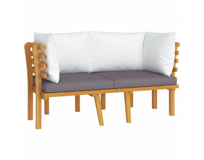 Sonata H 2-местен градински диван с възглавници, акация масив