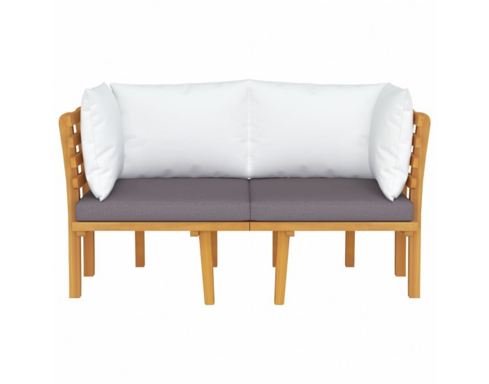 Sonata H 2-местен градински диван с възглавници, акация масив