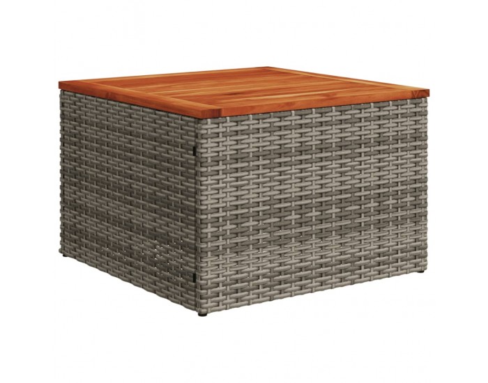 Sonata H Градински комплект диван с възглавници 11 части сив полиратан