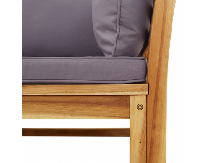 Sonata H Градински лаундж комплект с възглавници, 6 части, масив акация