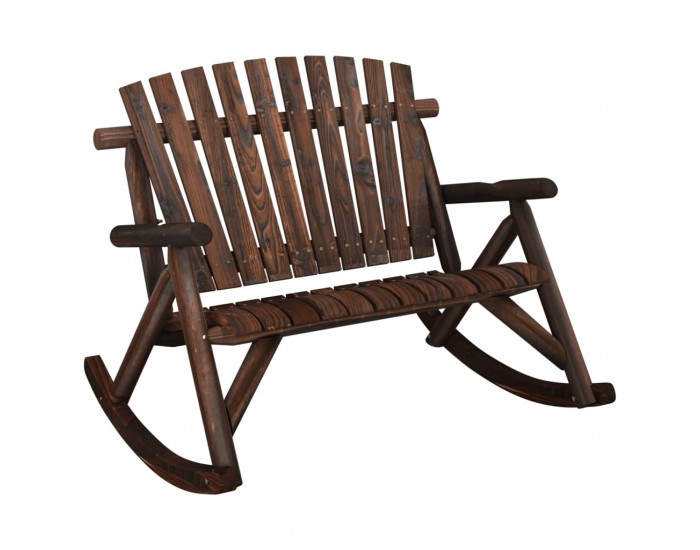 Sonata H 2-местна градинска пейка люлка 123x96x102 см масивен смърч