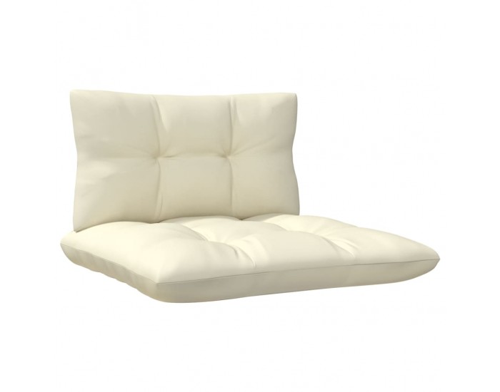 Sonata H Градински комплект от 3 части с кремави възглавници бор масив