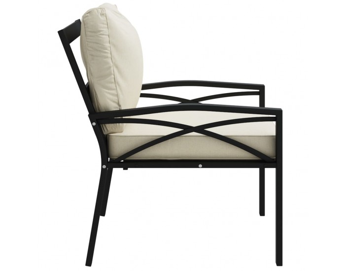 Sonata H Градински столове с пясъчни възглавници 2 бр 68x76x79см стомана