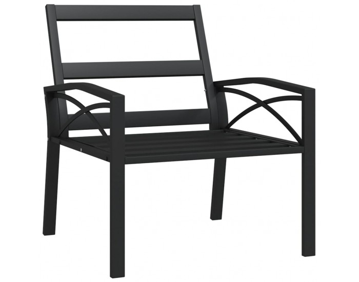 Sonata H Градински стол със сиви възглавници 68x76x79 см стомана