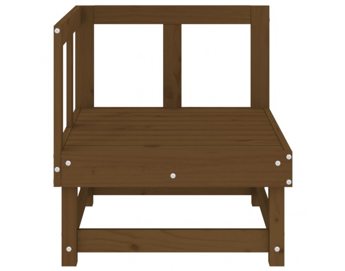 Sonata H Градински ъглови дивани, 2 бр, меденокафяви, бор масив