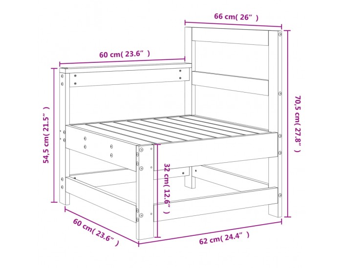 Sonata H Ъглов диван, меденокафяв, бор масив